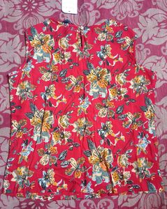Red Floral Jumpsuit