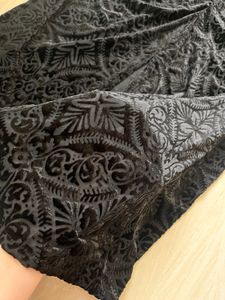 Elegant Black Velvet Maxi Dress