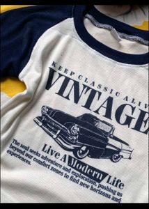 Vintage Car Graphic Raglan Tee