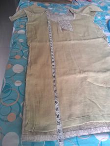 Banarasi zari embroidery silk kurta kameez wear