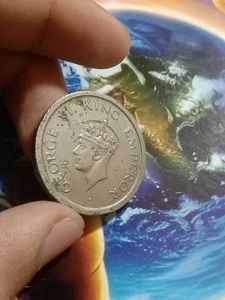 1947 George VI One Rupee coin