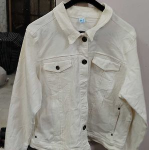 Cream Denim Jacket