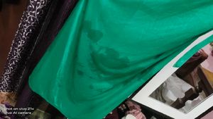 Green Satin Nightgown
