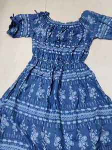Boho Off-Shoulder Floral Midi Dress