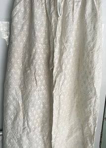 WHITE CHIKAN PANTS