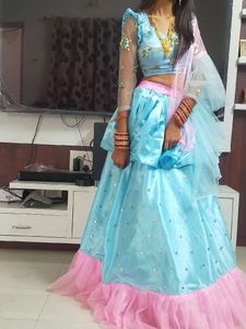 Beautiful Blue Lehenga Choli