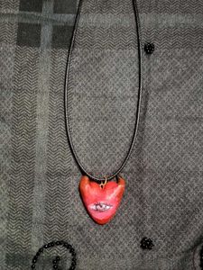 Evil heart and bug pendant ♥️