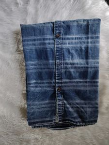 Mens Stylish Blue Denim Shirt xl size 40-42 cms