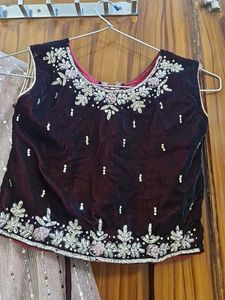 Embroidered Lehenga Choli Set for kids