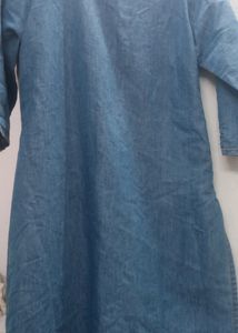 Denim Kurta For Fat Women