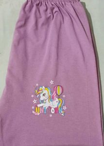 Cute Unicorn Purple T-Shirt Set