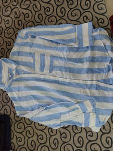 Striped Button-Up Shirt