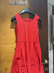 Chic Red A-Line Dress