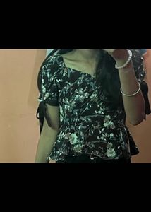 Floral Print Button-Up Top