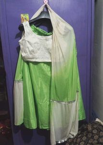 Very Attractive Kurta Inner With Lahenga