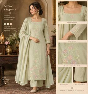 🇳🇿💫🎀Elegant Embroidered Kurta Set with Dupatta