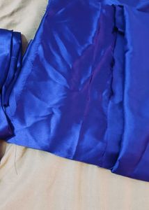 Royal Purple unstitched satin saree and b
