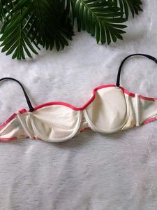 Very Beautiful Rose Applique Floral Bra