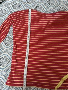 French Connection Striped Long Sleeve Top Branded