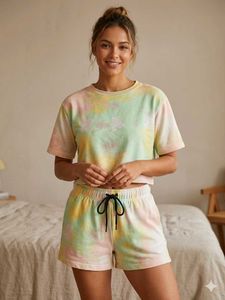Tie-Dye Pajama Set