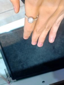 Diamond Ring Pure Silver 925