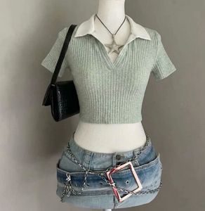 ZARA (DUPE) mint green crop top 🍐