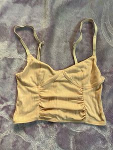 Peach Crop Top