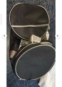 45.Black Duffel Bag with Quote