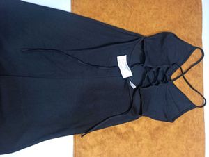 Stylish Black Maxi Dress with Slit
