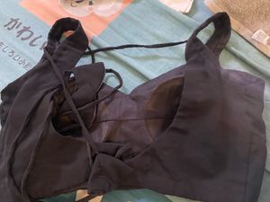 Stylish Black Dori back Blouse 34 b