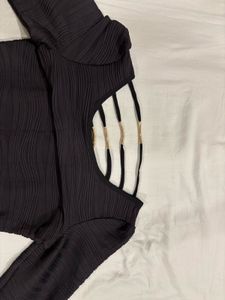 elegant black bodycon dress