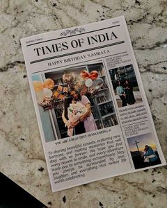 Custom Newspaper Greeting Cards