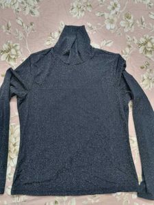 H&M Sparkly Turtleneck Top