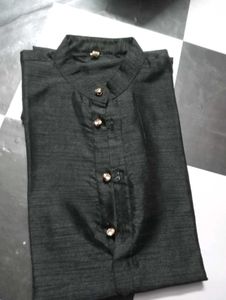 Men's Black Kurta