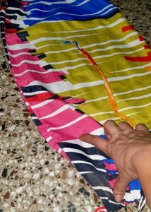 Retro Geometric Print Drawstring lod cover