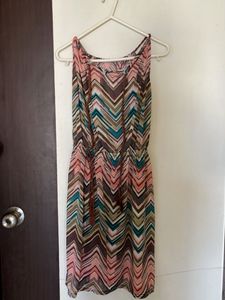 Boho Polyster Print Maxi Dress