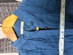 Blue Embroidered Kurta