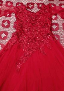 Stunning Red Embellished Gown