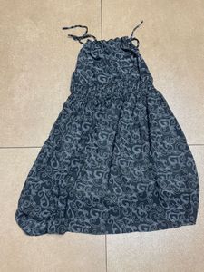 Boho Print Halter Neck Dress
