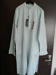 New Light teal cotton kurta
