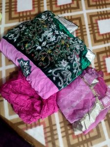 Double Shaded Anarkali Gown