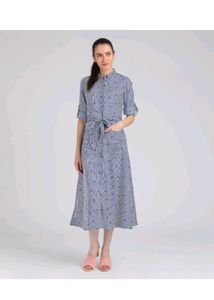 Blue Shirt Dress