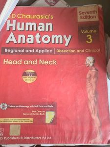 BD Chaurasia Anatomy textbooks volumes 1 2 3 4