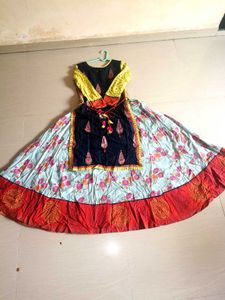 Premium Cotton Layered Anarkali Gown dress🌸