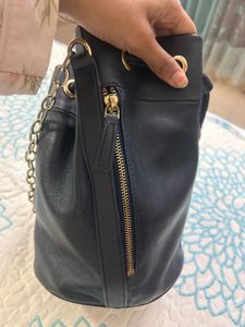 Hidesign Pure Leather Bucket Bag