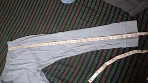 Designer Grey  Kurta with Straight Pants &amp; Plain D