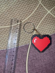 Minecraft Heart Keychain