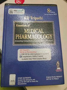 Essentials of Medical Pharmacology by KD Tripathi