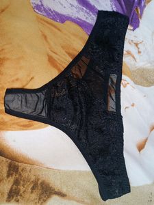 Women Black Net Panty