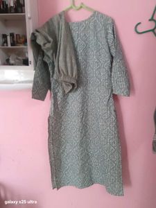 klosia brand Light Blue Printed Kurta Set